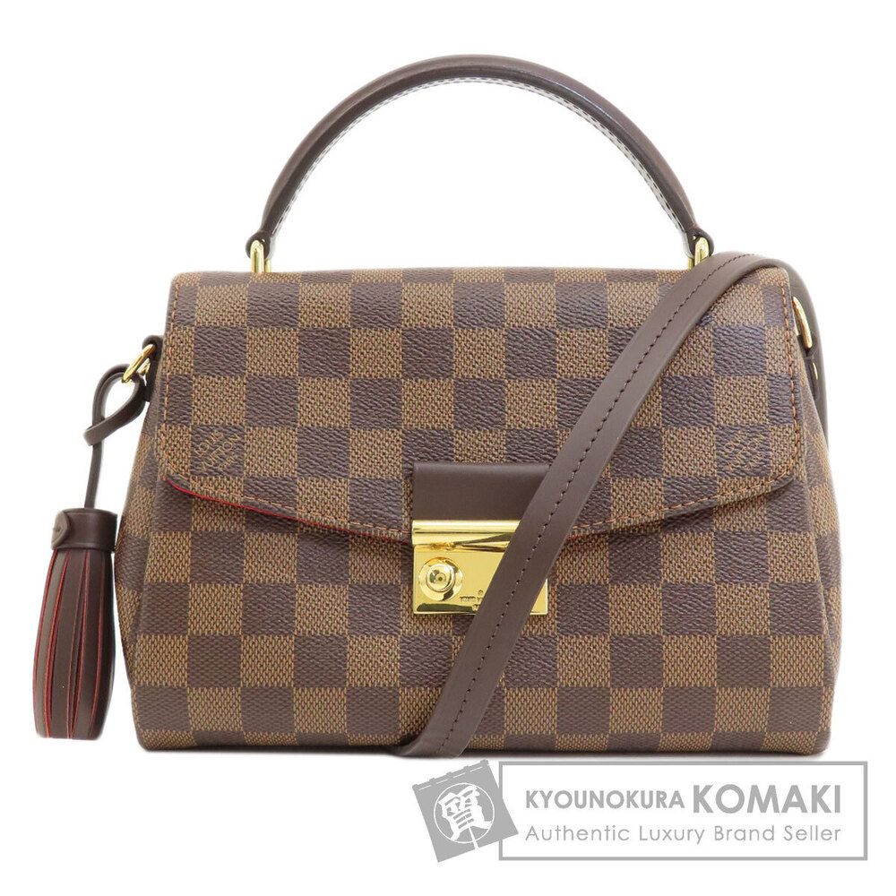 Louis Vuitton Croisette Damier Ebene Brown Handbag Canvas